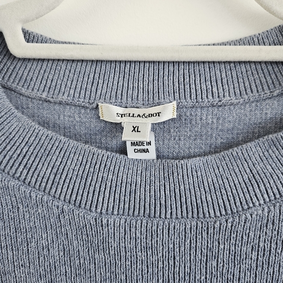 Stella & Dot XL Side Button Sweater Merino Blend - Picture 7 of 7